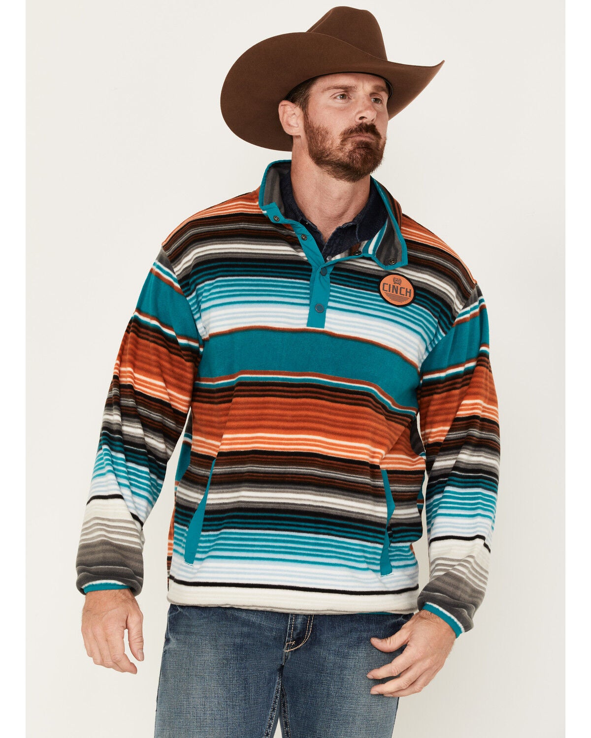 Cinch Men's Serape 1/4 Snap Fleece 