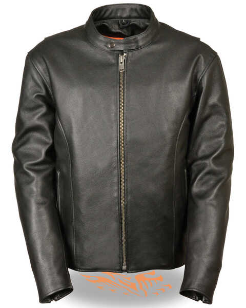 Milwaukee Leather Men's 4X Classic Scooter Jacket , Black, hi-res