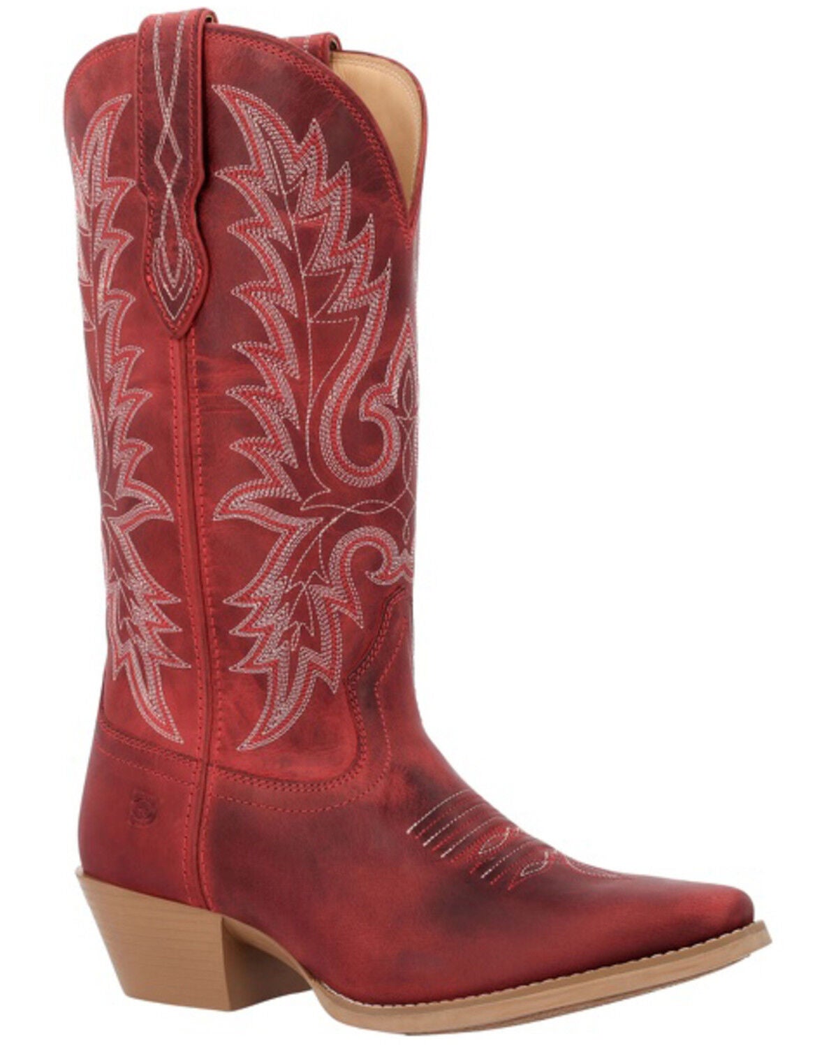Image #1 - Durango Women's Shyloh Western Boots - Snip Toe, Red, hi-res