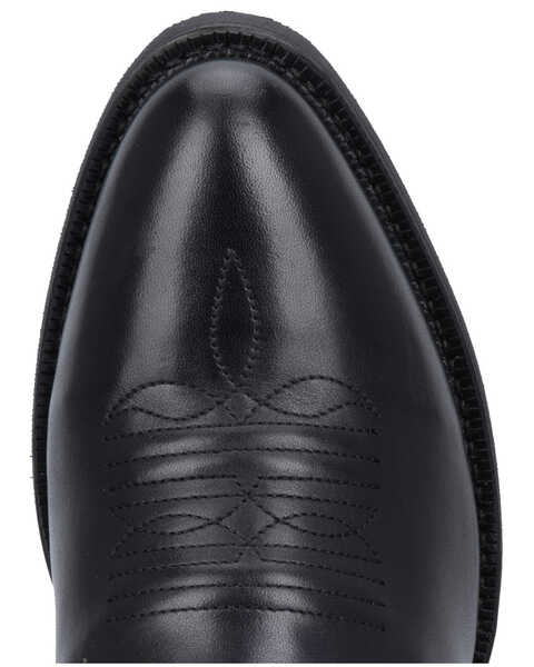 Image #6 - Laredo Men's Side Zipper Western Boots - Round Toe, Black, hi-res