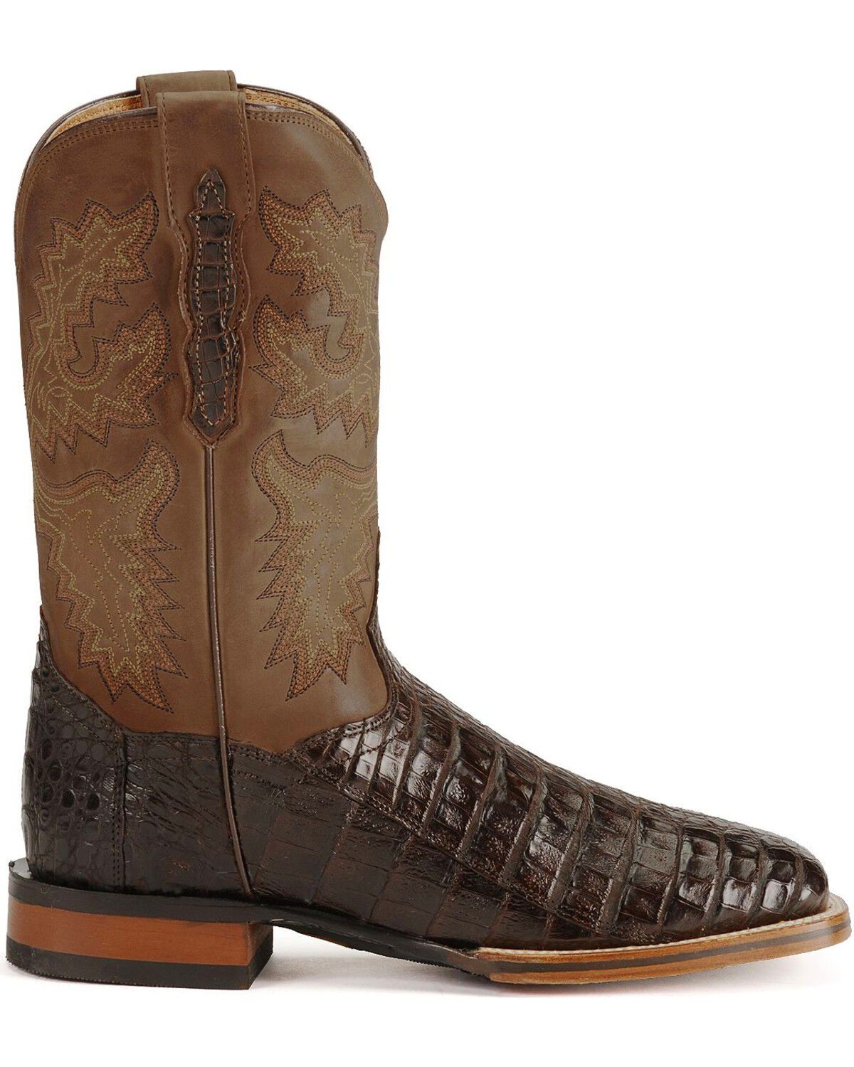 Image #2 - Dan Post Gel-Flex Cowboy Certified Caiman Stockman Boots, , hi-res