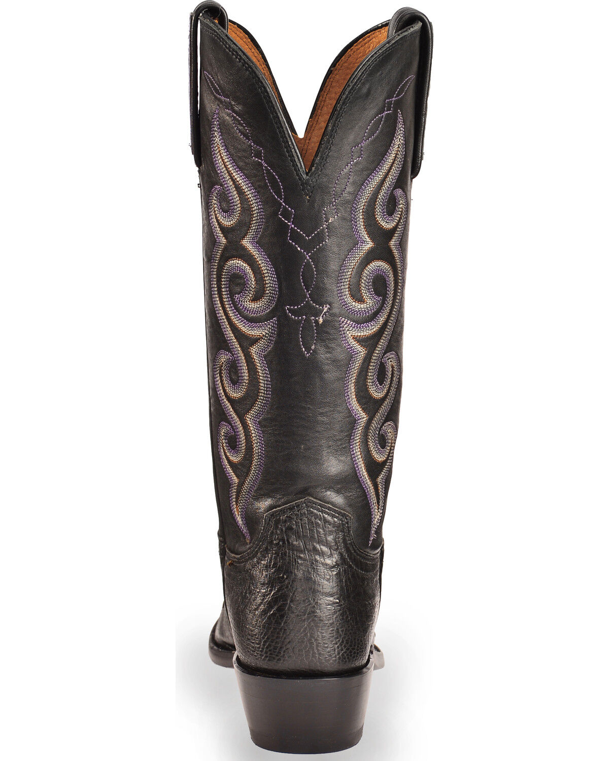 lucchese womens black ostrich boots