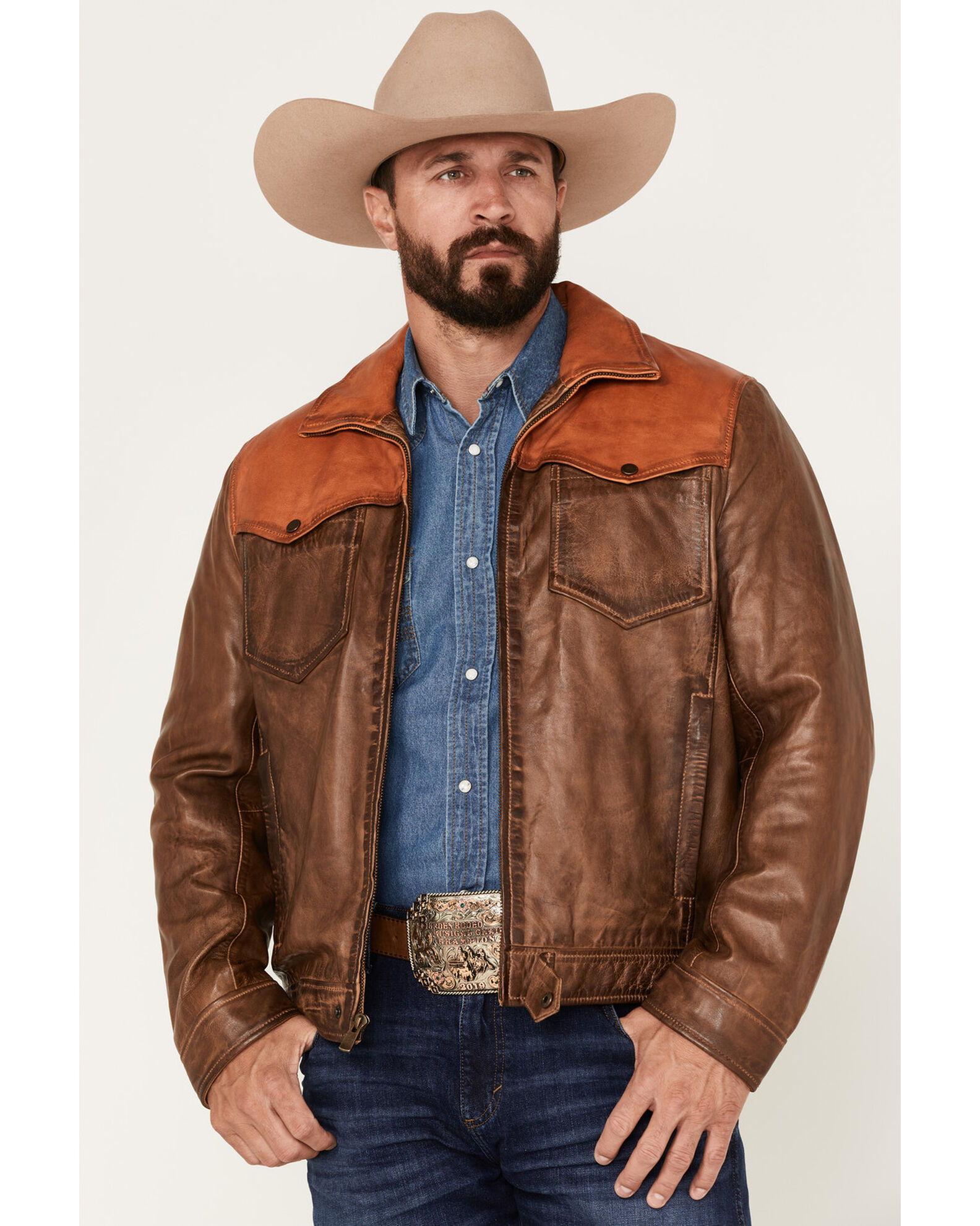 Scully Men s Color Block Leather Jacket Sheplers