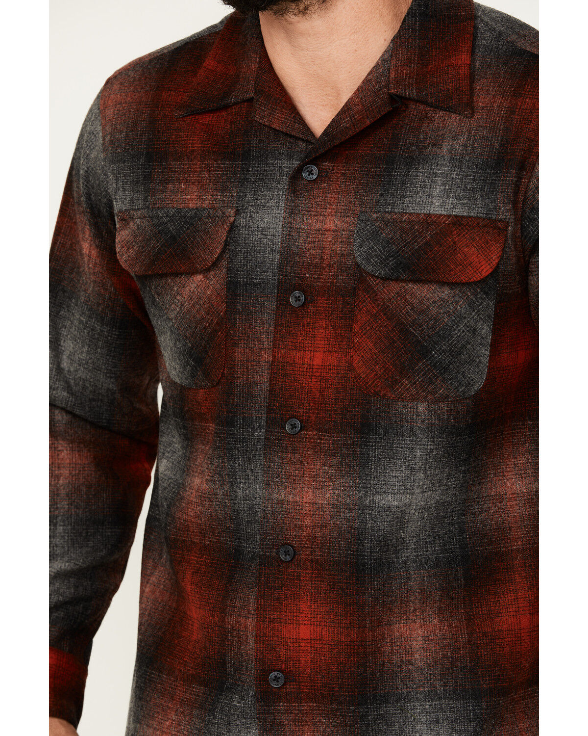Image #3 - Pendleton Men's Plaid Print Board Shirt, Black, hi-res