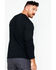 Image #2 - Hawx Men's Pocket Henley Work Shirt - Big & Tall , Black, hi-res
