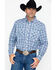 Image #1 - Wrangler 20X Men's Competition Advanced Comfort Long Sleeve Snap Western Shirt , Purple, hi-res