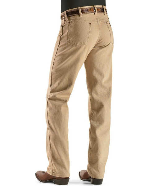 Wrangler 13MWZ Cowboy Cut Original Fit Jeans - Prewashed Colors - Tall, Tan, hi-res