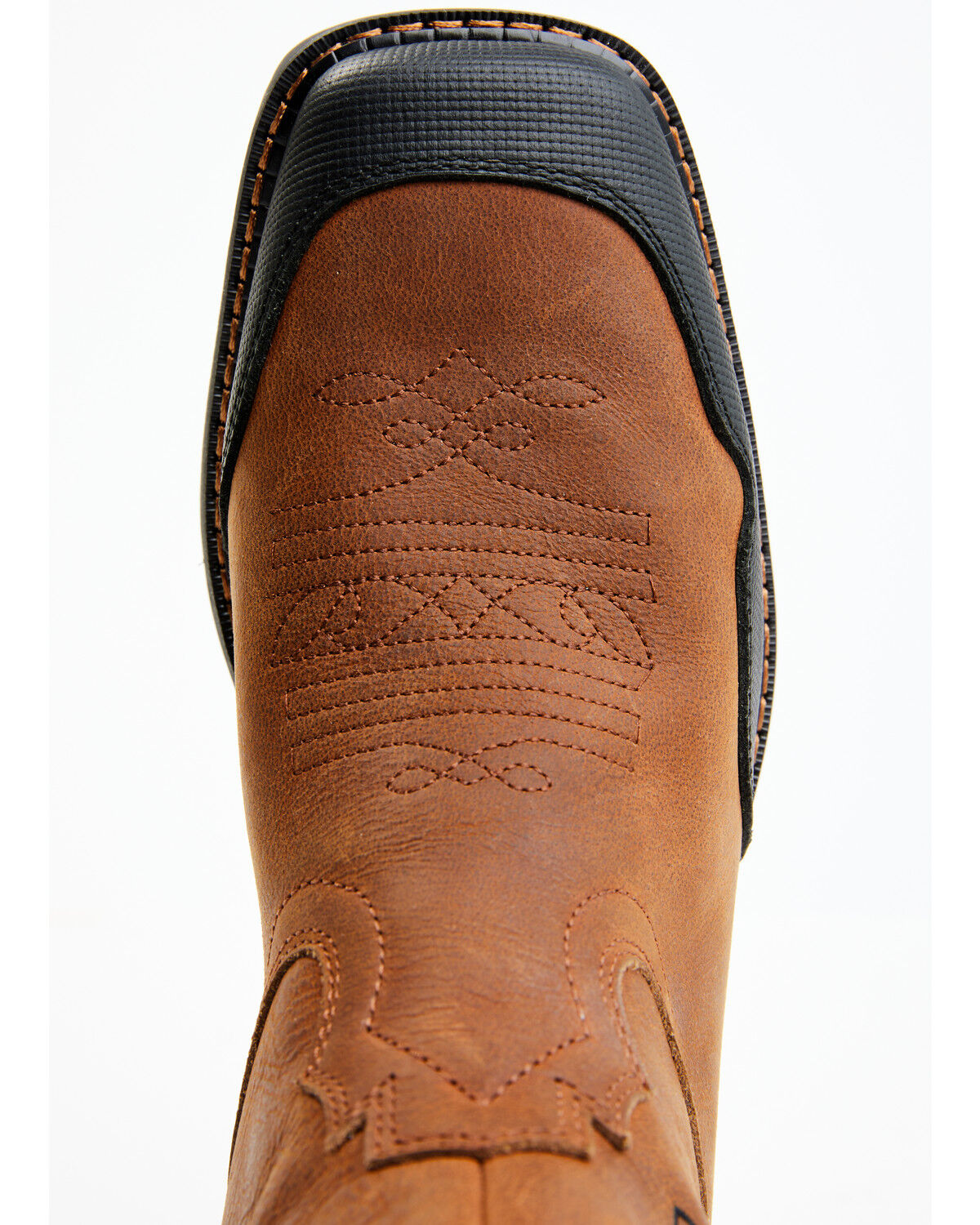 Image #6 - Double H Men's Requiem Pull On Work Roper Boots - Composite Toe, Brown, hi-res