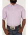 Image #3 - Resistol Men's Beneferd Solid Short Sleeve Button Down Western Shirt , Purple, hi-res