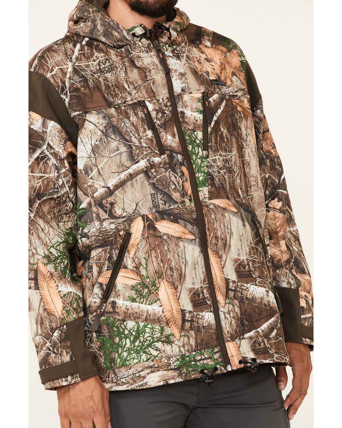 Image #3 - ATG by Wrangler Men's All-Terrain Camo Zip-Front Hooded Softshell Jacket, , hi-res