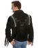 Image #3 - Liberty Wear Bone Fringed Leather Jacket - Big & Tall, Black, hi-res