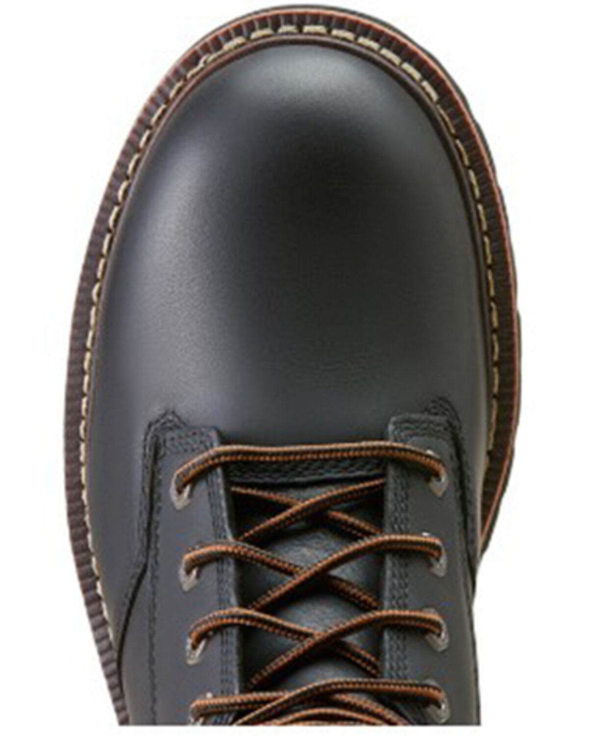 Image #4 - Ariat Men's 8" Logger Shock Shield Waterproof Work Boots - Soft Toe, Black, hi-res