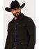 Moonshine Spirit Men's Chain Link Snap Western Jacket , Black, hi-res