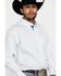 Image #5 - Resistol Men's White Stuart Geo Print Long Sleeve Western Shirt, White, hi-res