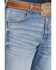 Image #2 - Wrangler Retro Men's Sage Medium Wash Relaxed Boot Stretch Denim Jeans, Light Medium Wash, hi-res