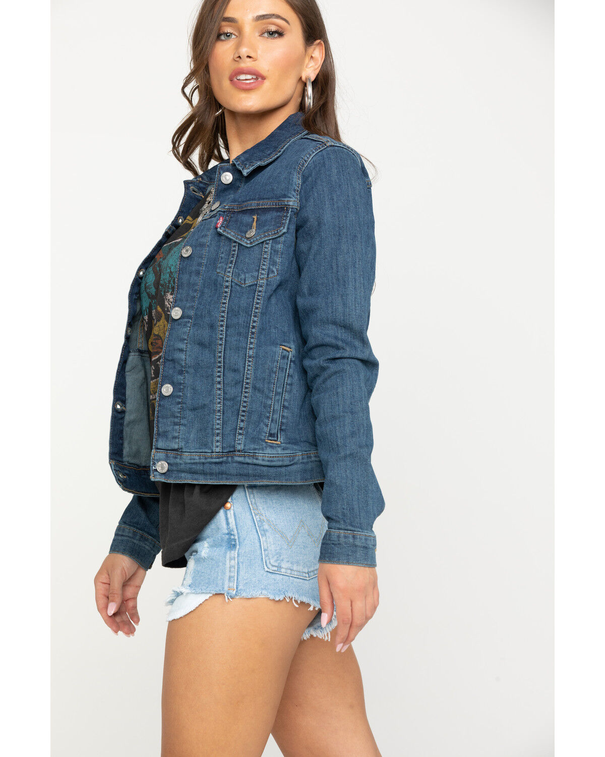 levi's women's trucker denim jacket