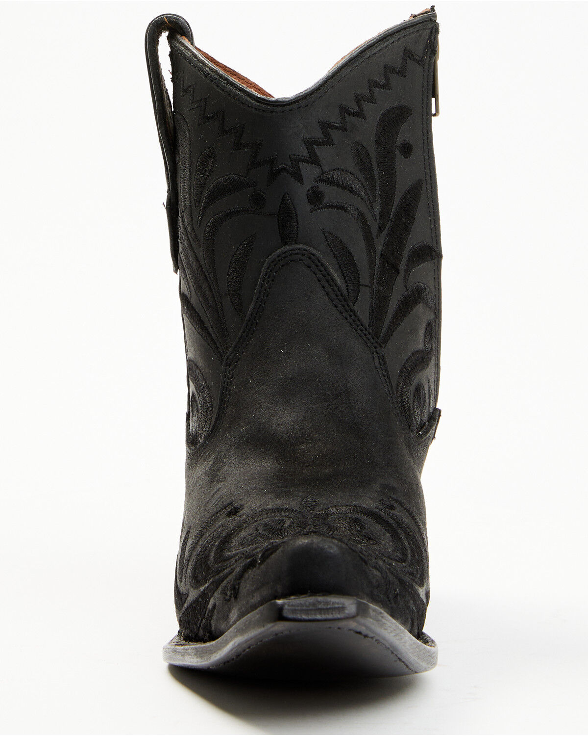 Image #4 - Circle G Women's Embroidered Booties - Snip Toe, Black, hi-res