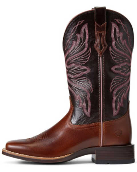 Image #2 - Ariat Women's Edgewood Leather Western Performance Boots - Broad Square Toe , , hi-res