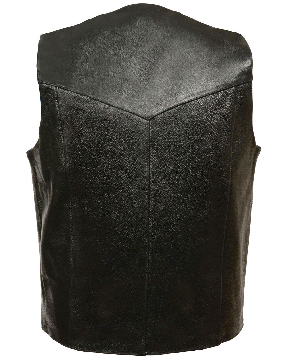 Image #2 - Milwaukee Leather Men's Snap Front Biker Vest, Black, hi-res