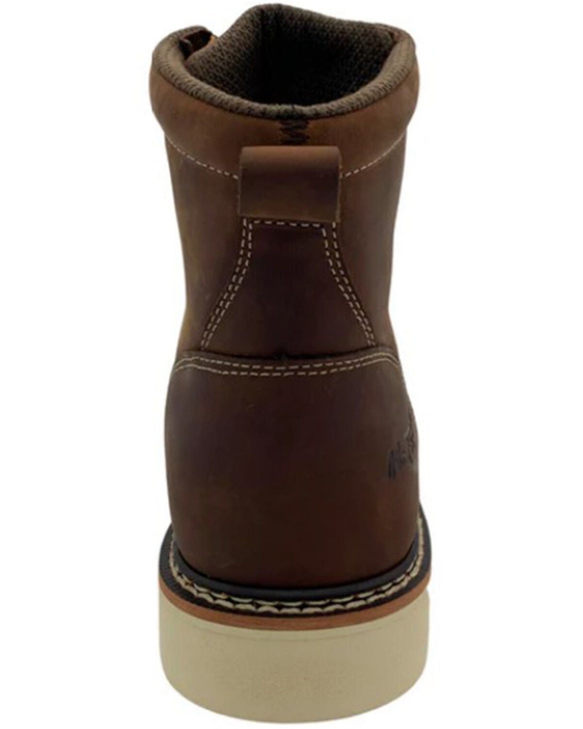 Image #5 - AdTec Men's 6" Meadow Work Boots - Composite Toe, Brown, hi-res