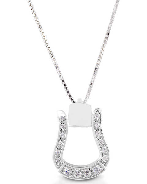 Image #1 -  Kelly Herd Women's Western Oxbow Necklace , Silver, hi-res