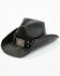 Image #1 - Shyanne Women's Imperial Valley Straw Cowboy Hat, Black, hi-res
