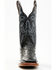 Dan Post Women's Embroidered Ostrich Western Boots - Broad Square Toe, Black, hi-res