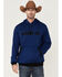 Image #2 - RANK 45® Men's Ranhan Logo Hooded Sweatshirt, Blue, hi-res
