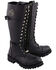 Image #1 - Milwaukee Leather Women's Front Toe Cap Riding Boots - Round Toe, Black, hi-res