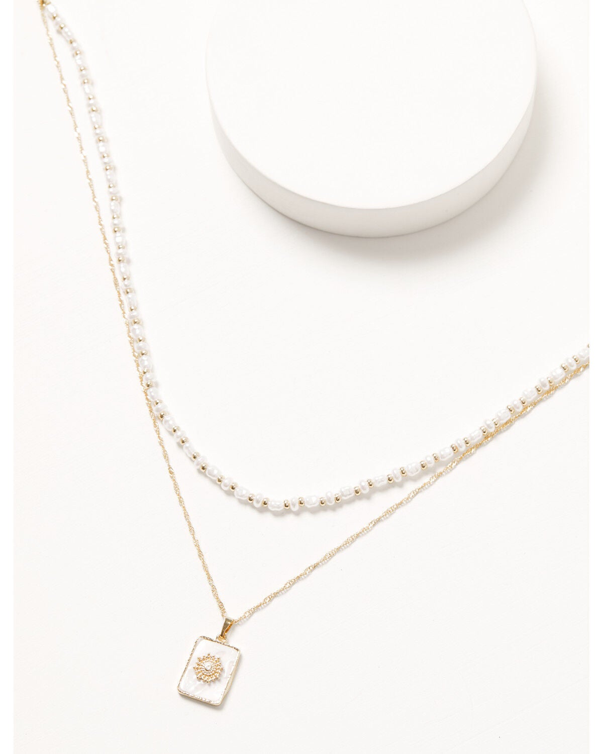 Shyanne Women's Sunburnt Layered Necklace, Gold, hi-res