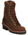Image #1 - Chippewa Men's Super DNA 9" Waterproof Logger Work Boots - Soft Toe, Brown, hi-res