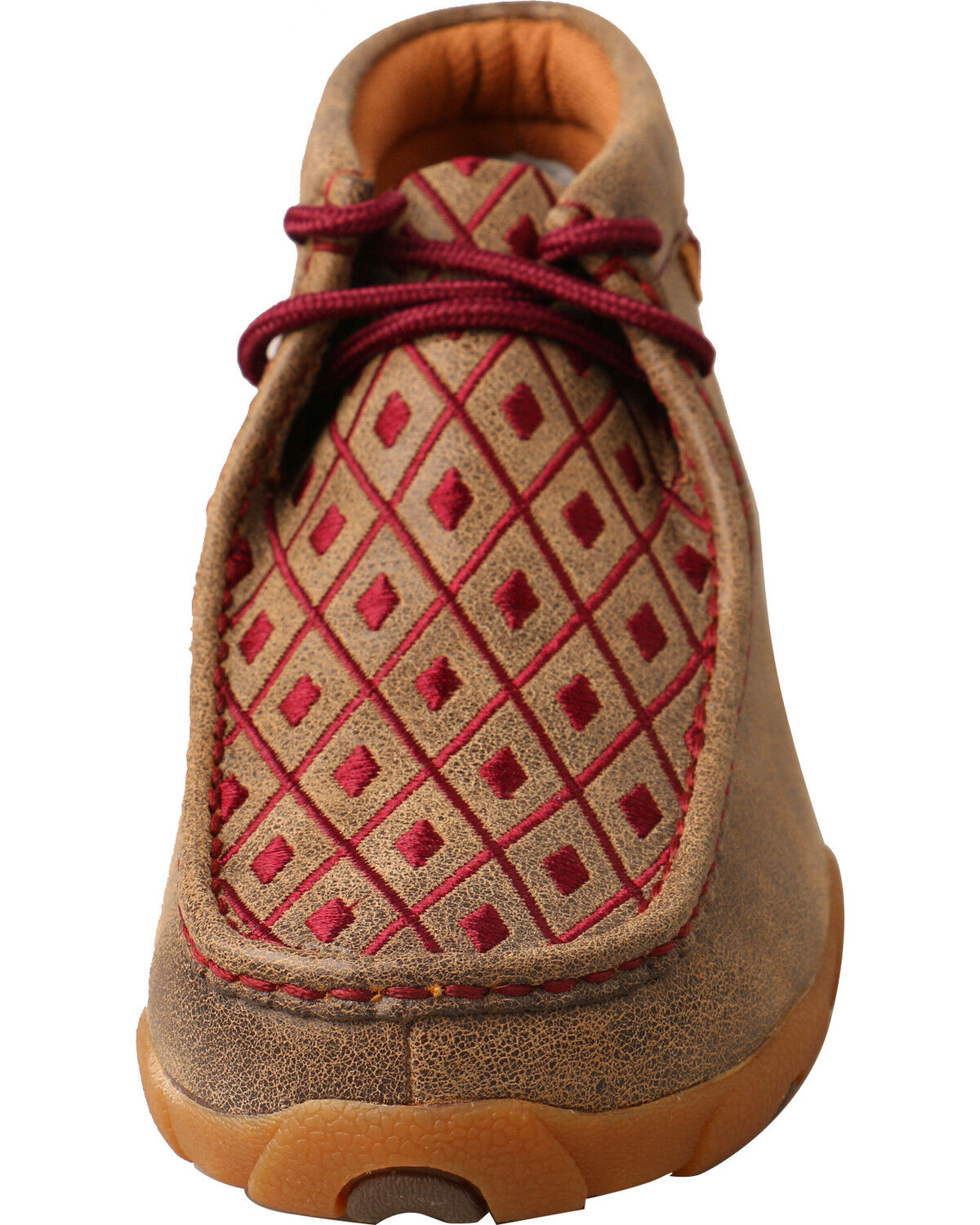 Mahogany Diamond Driving Mocs - Moc Toe 