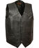 Image #1 - Milwaukee Leather Men's Classic Snap Gun Pockets Vest - Big , Black, hi-res