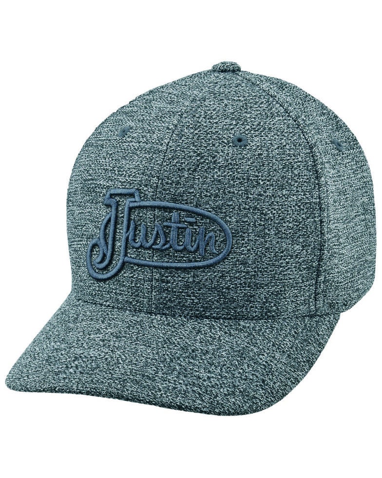 Justin Men's Grey Logo Embroidered Cap Sheplers