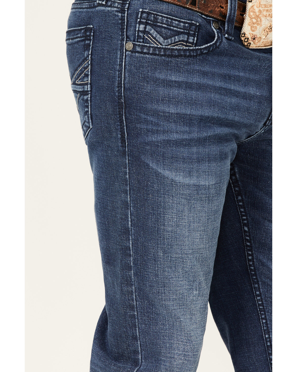 Image #2 - Cody James Men's Howdy Medium Dark Wash Stretch Slim Straight Jeans, Dark Medium Wash, hi-res