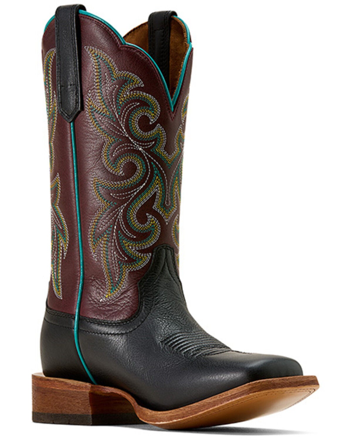 Image #1 - Ariat Women's Country Lane western Boots - Broad Square Toe, Black, hi-res