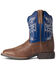 Image #2 - Ariat Boys' Sorting Pen Western Boots - Square Toe, Brown, hi-res