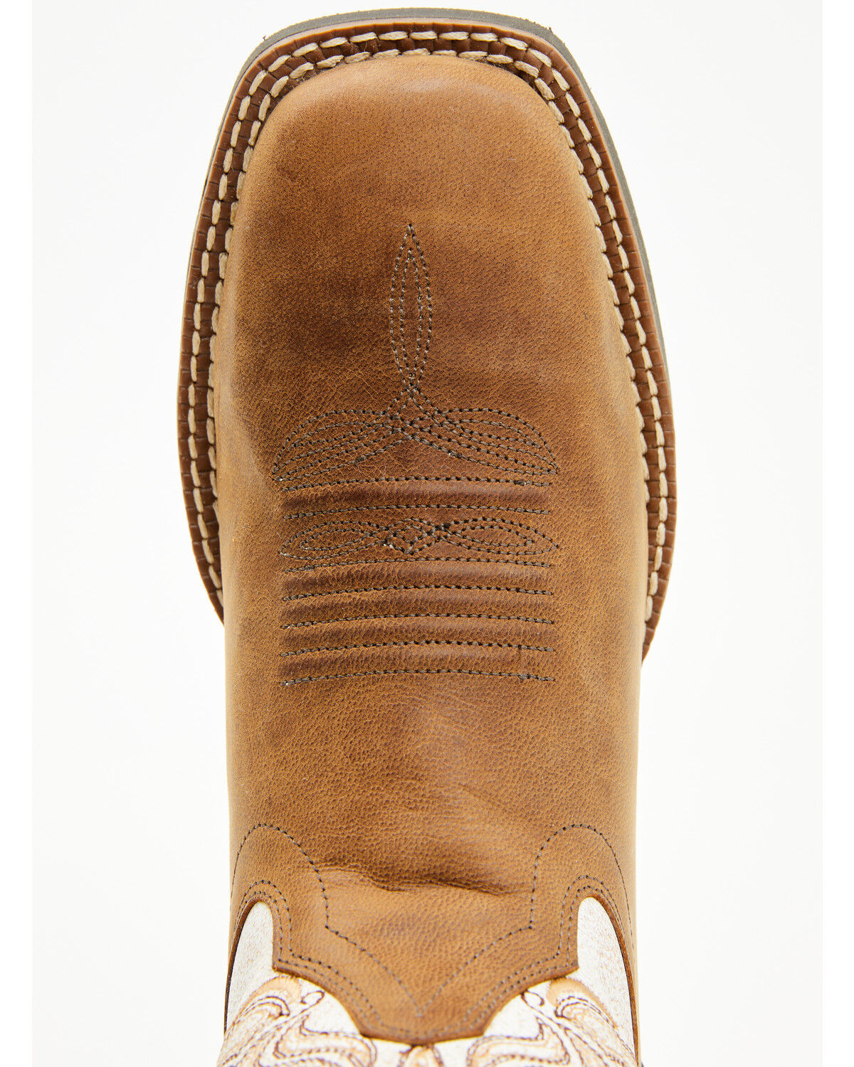 Image #6 - Shyanne Women's Flynn Western Boots - Broad Square Toe, Cream, hi-res