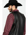 Image #5 - Scully Leatherwear Men's Leather Buck Stitch Vest, Brown, hi-res