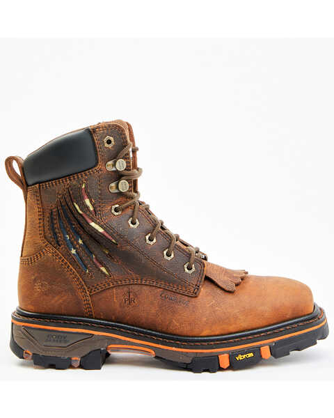 Image #2 - Cody James Men's Decimator Vibram Lace-Up Work Boots - Composite Toe , Brown, hi-res
