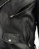 Milwaukee Leather Men's Classic Side Lace Concealed Carry Motorcycle Jacket, Black, hi-res