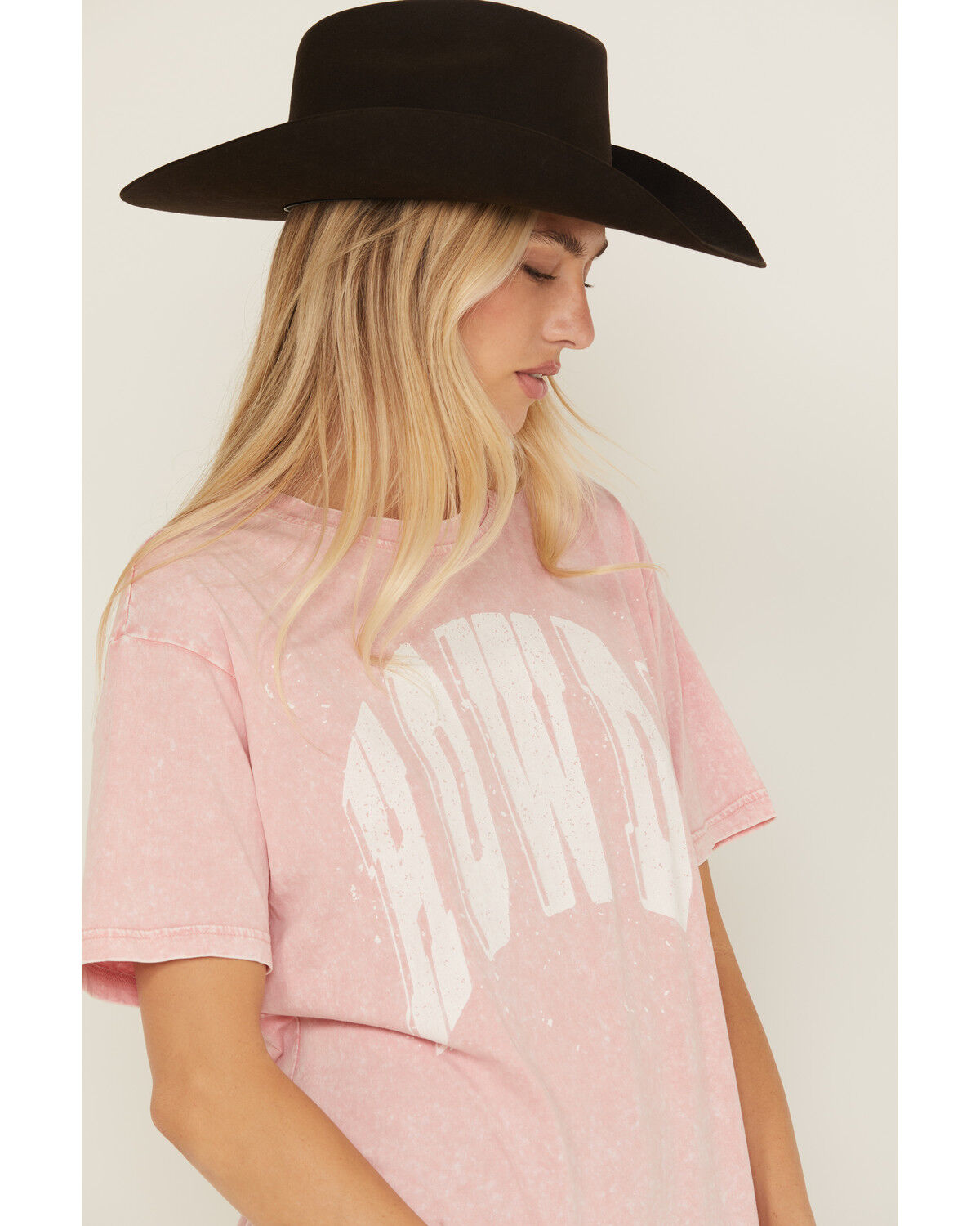 Image #2 - Ariat Women's Howdy Short Sleeve Graphic Tee, Pink, hi-res