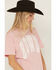 Image #2 - Ariat Women's Howdy Short Sleeve Graphic Tee, Pink, hi-res