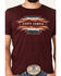 Image #3 - Cody James Men's Southwestern Print Short Sleeve T-Shirt, Maroon, hi-res