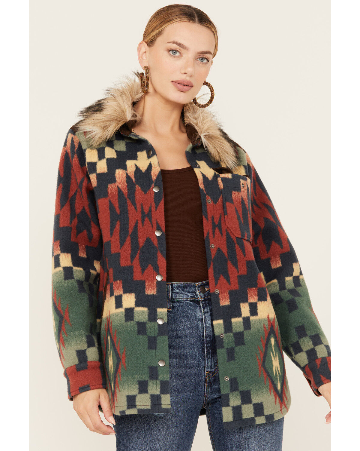 Image #2 - Tasha Polizzi Women's Southwestern Print Blanket Blue Ridge Jacket, Multi, hi-res