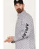 Image #2 - Ariat Men's FR Amato Long Sleeve Button Down Work Shirt, Lavender, hi-res