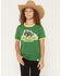 Image #1 - John Deere Toddler Boys' Tractor Patch Short Sleeve Ringer T-Shirt, Green, hi-res