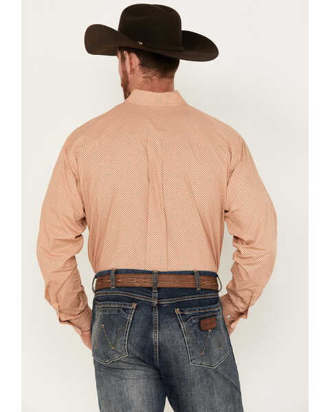 Image #4 - Cinch Men's Geo Print Long Sleeve Button-Down Western Shirt, Beige, hi-res