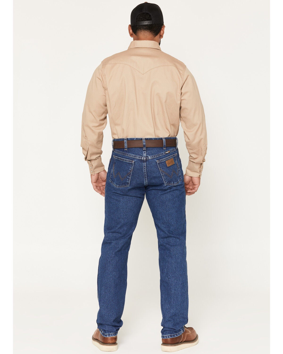 Image #3 - Wrangler Men's FR Classic Fit Straight Jeans, Blue, hi-res