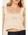 Image #3 - By Together Women's Natural Jacquard Sweater-Knit Cropped Tank Top , , hi-res
